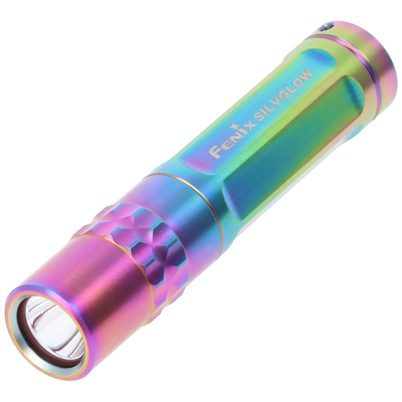 Fenix SILVGLOW Mini-Schlüsseltaschenlampe, Worldwide Limited Edition, Colorblast