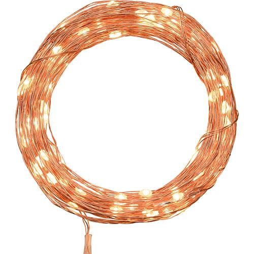 LED-Microlichterkette kupfer 100 ww LED 45354