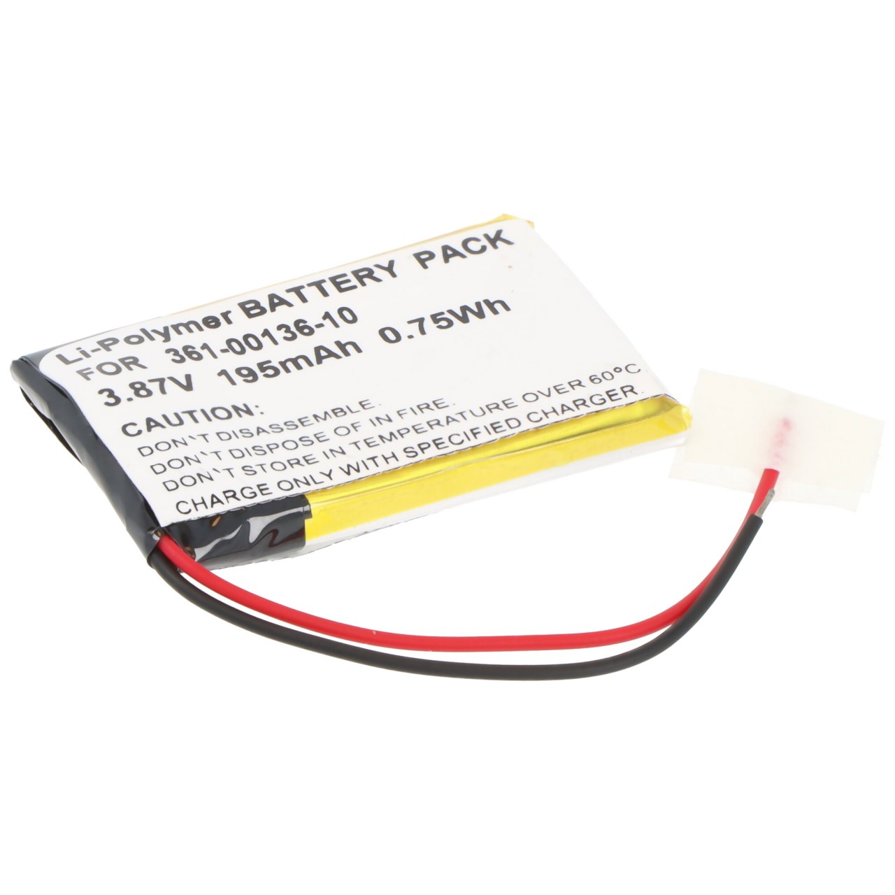 Akku passend für Garmin Venu SQ Music, Li-Polymer, 3,87V, 195mAh, 0,75Wh,  ohne Werkzeug