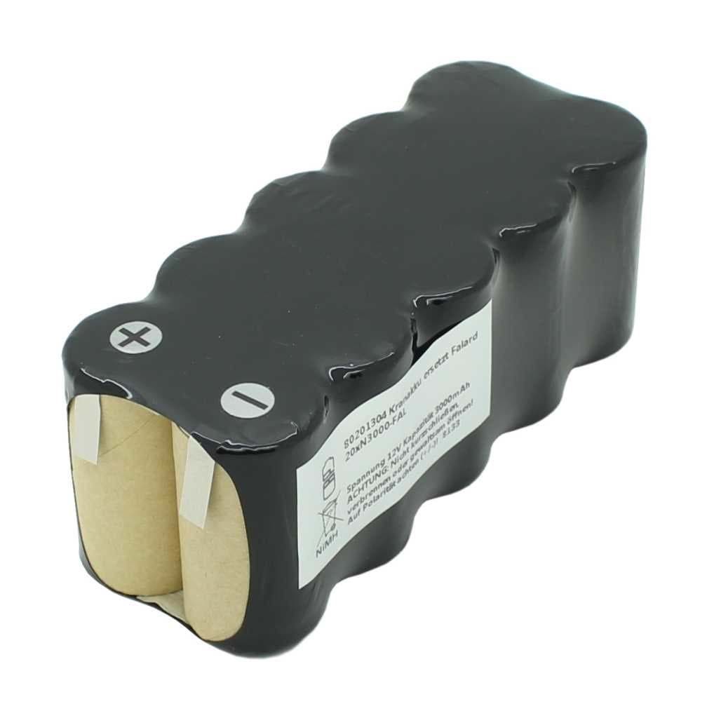 Kranakku NiMH 12V 3000mAh ersetzt Falard 20xN3000-FAL