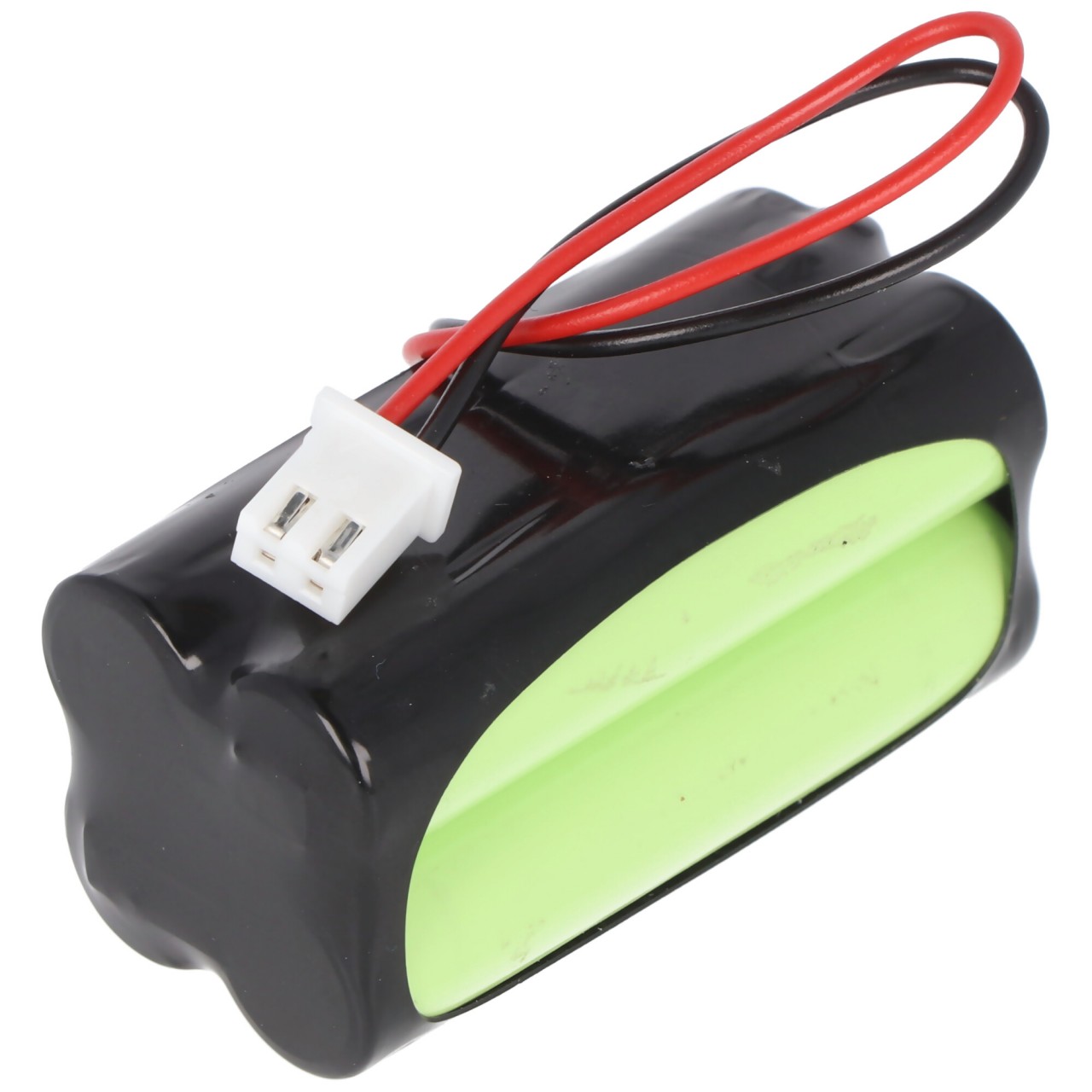 Notleuchtenakku NiMH 4,8V max. 800mAh F2x2 Micro AAA mit 100mm Kabel und Stecker, ersetzt Fischer AW-0480-0080-AAA-NM01