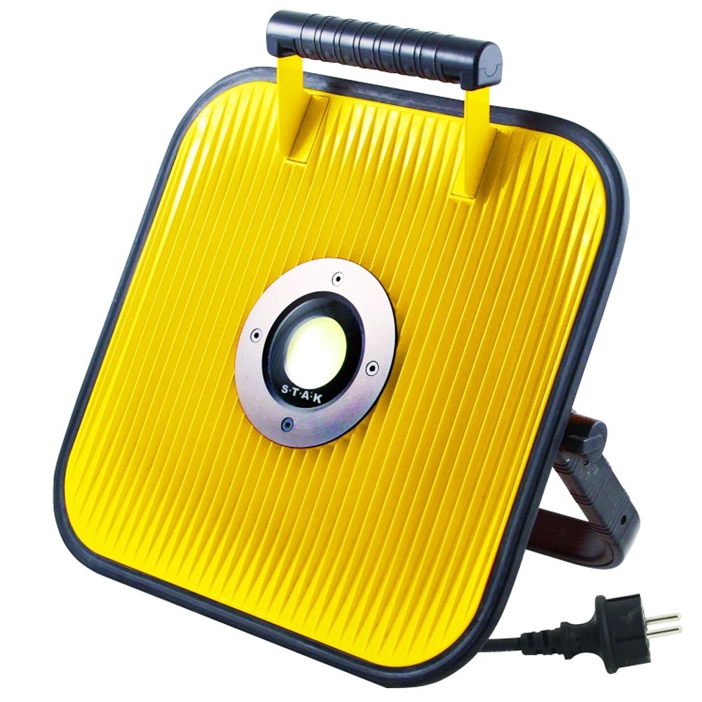 80W LED-Baustrahler max. 5500 Lumen, mit 5 Meter Netzkabel, max. 3000W, mit Bluetooth Lautsprecher