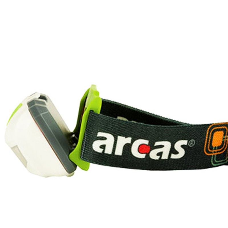 3 Watt LED Stirnleuchte mit 4 Funktionen und bis zu 120 Lumen, inklusive Batterien