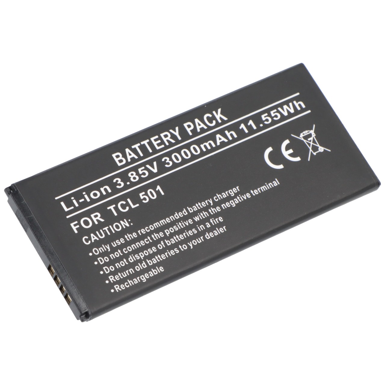 Akku passend für Huawei Watch GT 3 Pro 46mm, Li-Polymer, 3,87V, 530mAh, 2,05Wh,  ohne Werkzeug