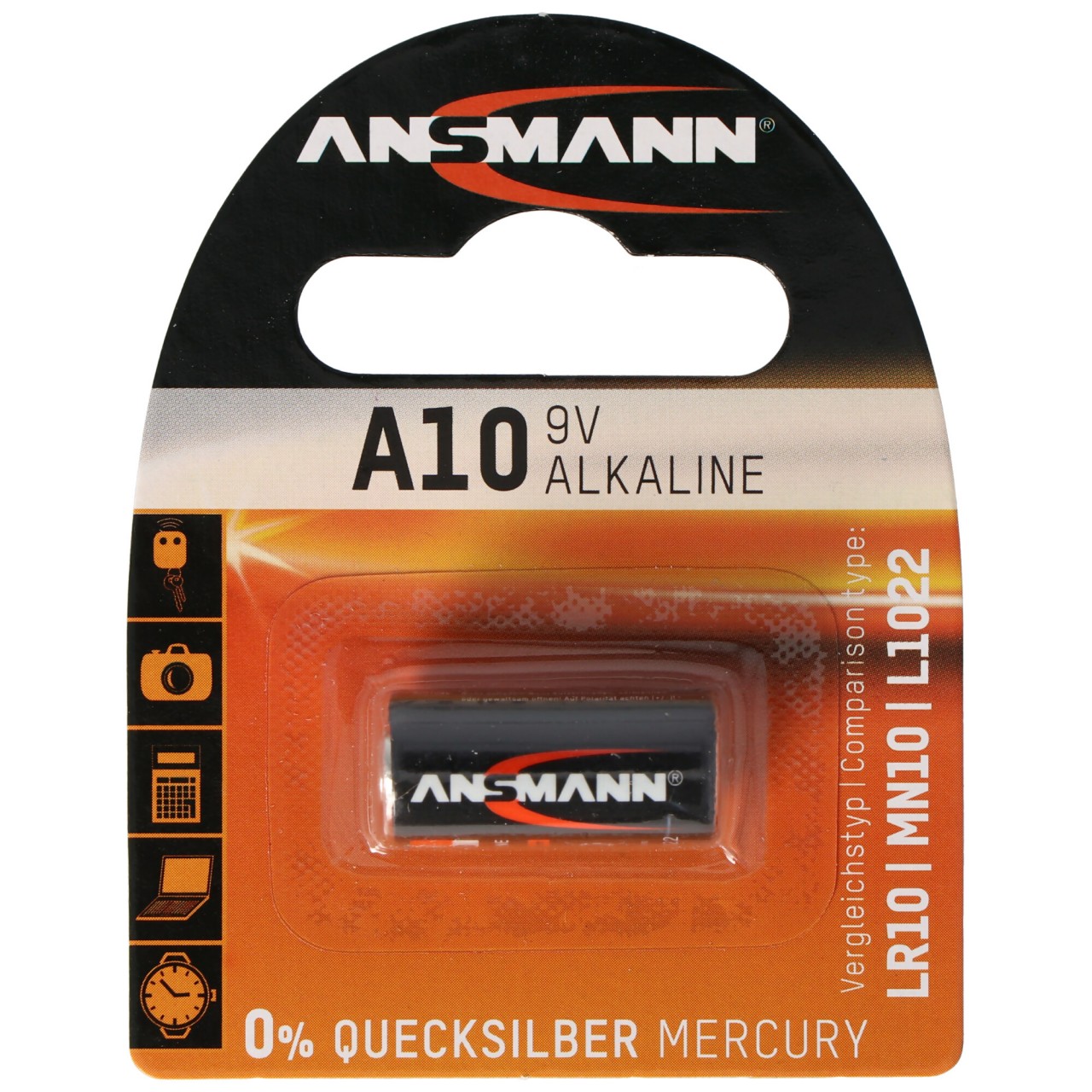 GP Batterie GP10A, 9 Volt Alkaline High Voltage Battery