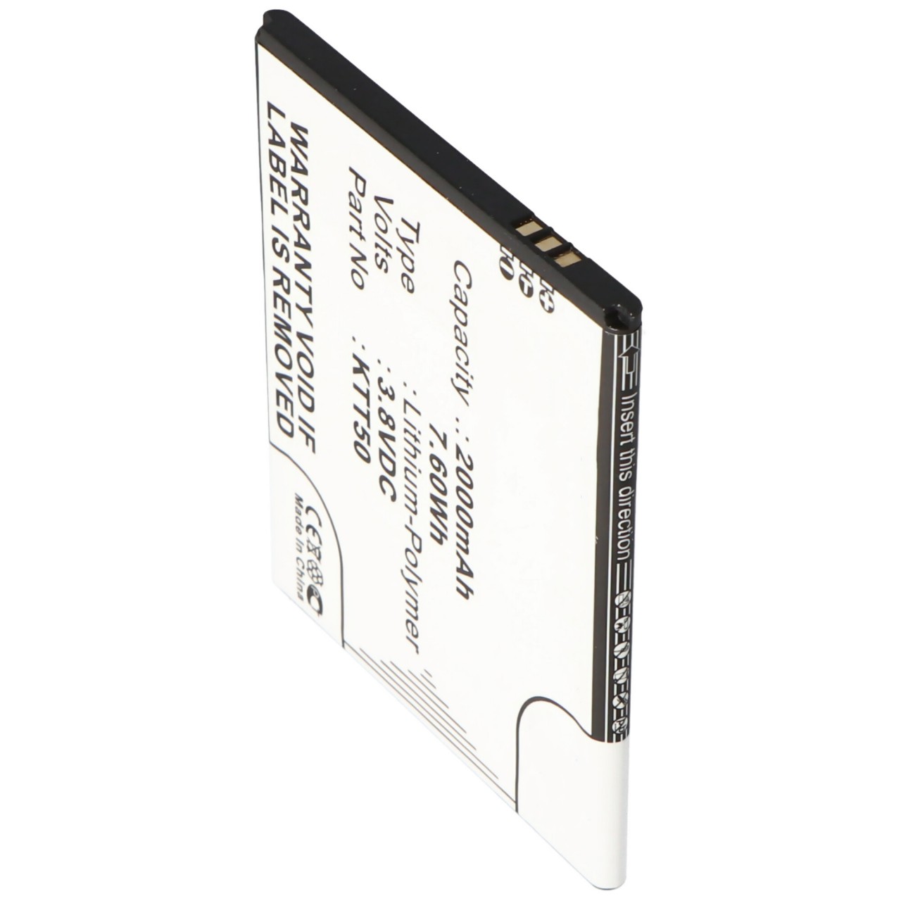 Akku passend für den KAZAM Tornado 2, Tornado 2 5.0 Akku KTT50, KTT50-GHABD002643