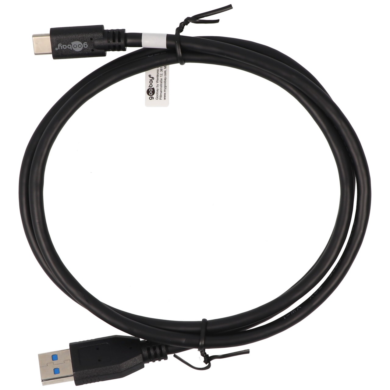 USB-Datenkabel und Ladekabel mit USB-C Stecker auf USB A 3.0