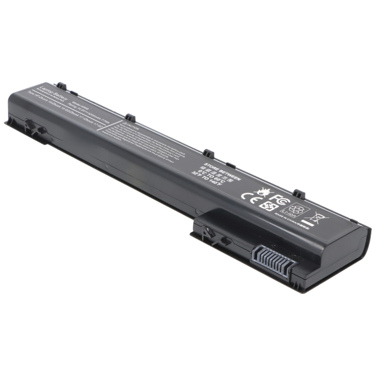 Akku passend für HP ZBook 15 Series, Li-ion, 14,8V, 5200mAh, 77Wh, black