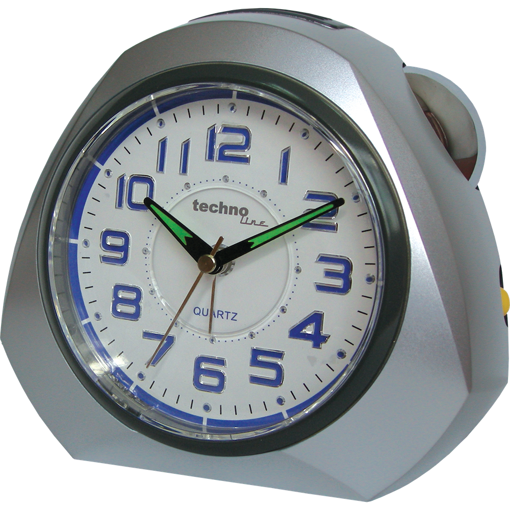 Technoline Quarzwecker Modell XXL, Jumbo-Wecker mit Schlummerfunktion, 7 Melodien