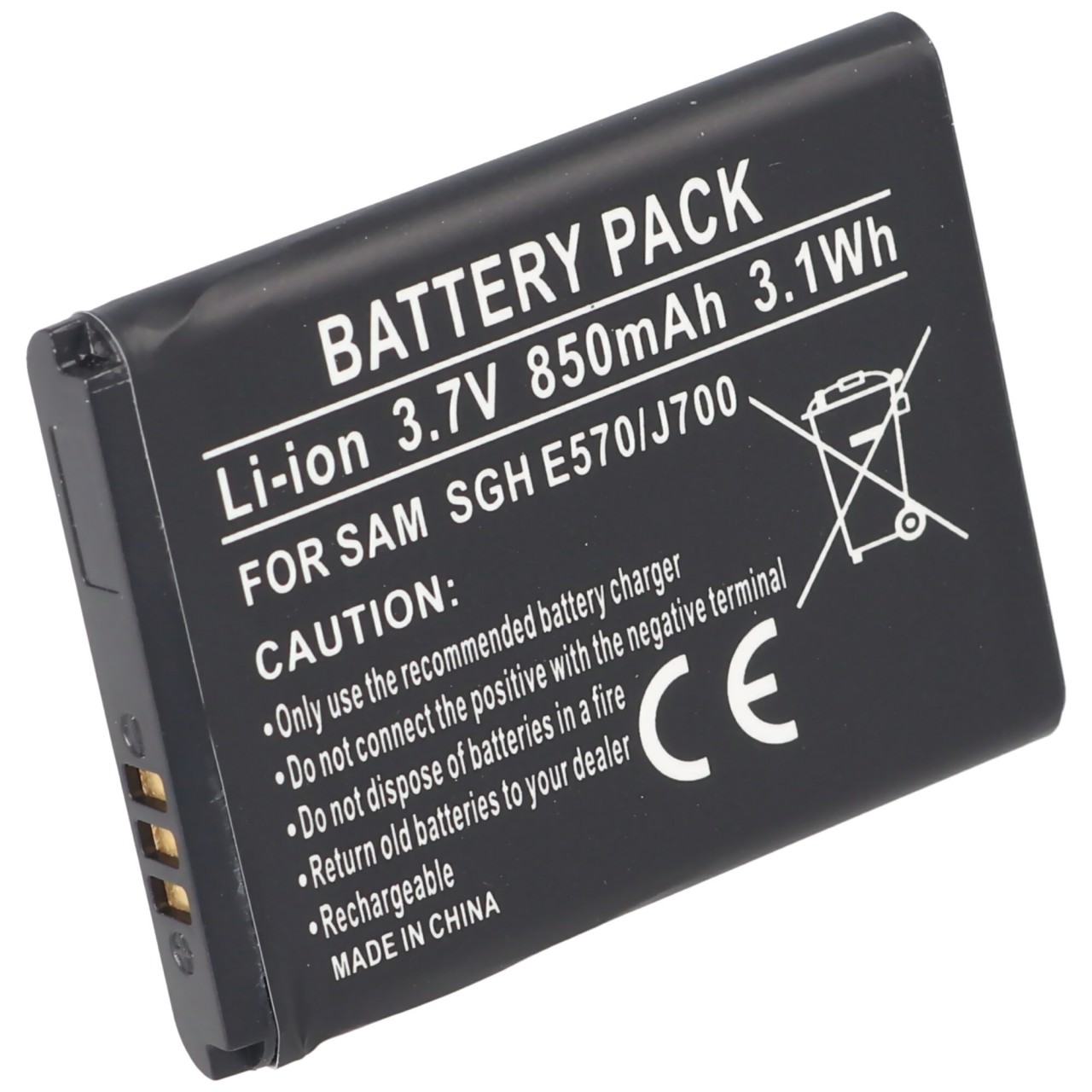 Akku passend für Samsung SGH-E570 Akku, Samsung SGH-J700 Akku AB503442BECSTD