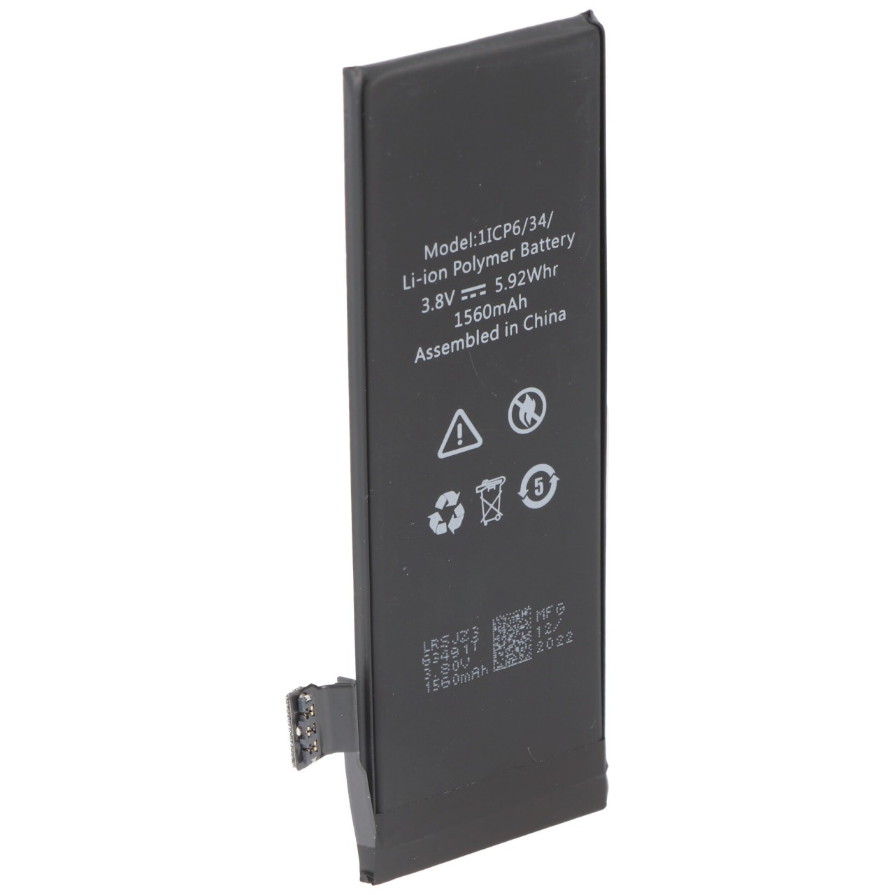 Akku passend für den Apple iPhone 5c Akku 616-0667, 616-0720 mit 1560mAh