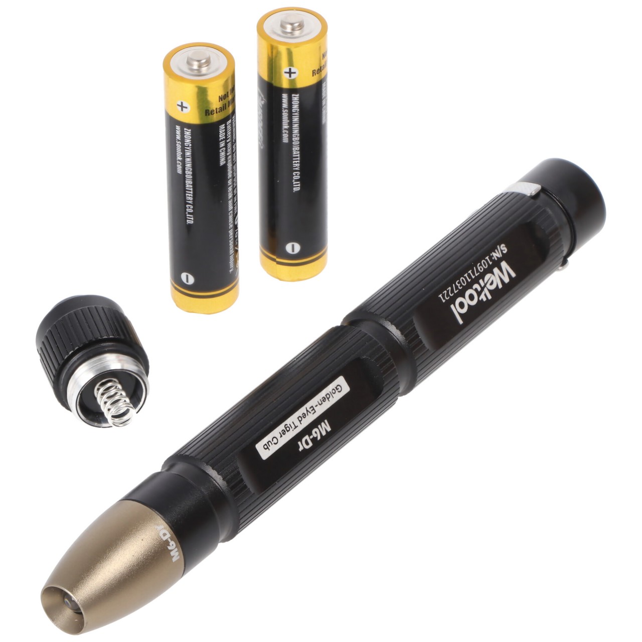 Weltool M6-DR Taschenlampe im Stiftformat, blendfreie Leuchte speziell für die Medizintechnik entwickelt, 4.5 Lumen, warmweiß