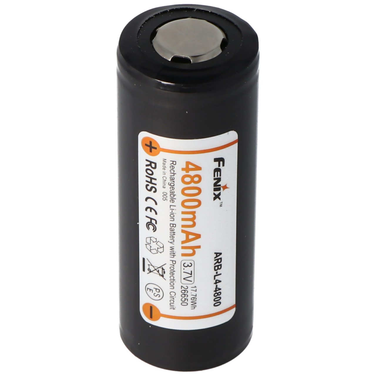 Fenix ARB-L4-4800 26650 Li-Ion Akku geschützt 3,7 Volt mit 4800mAh