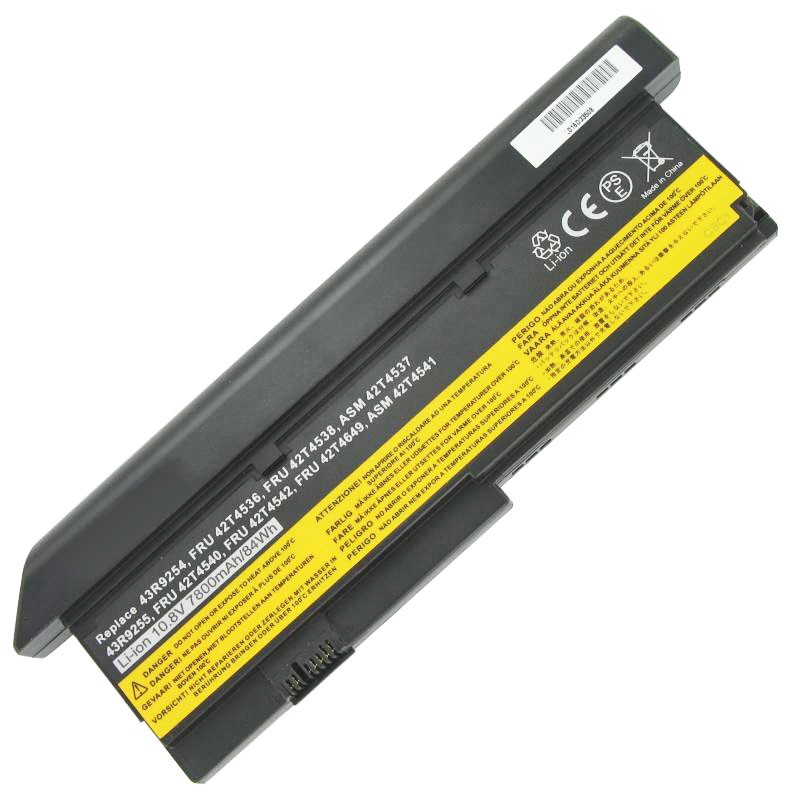 Akku passend für Lenovo ThinkPad X200, 42T5434, 42R4536 10,8 Volt 7800mAh