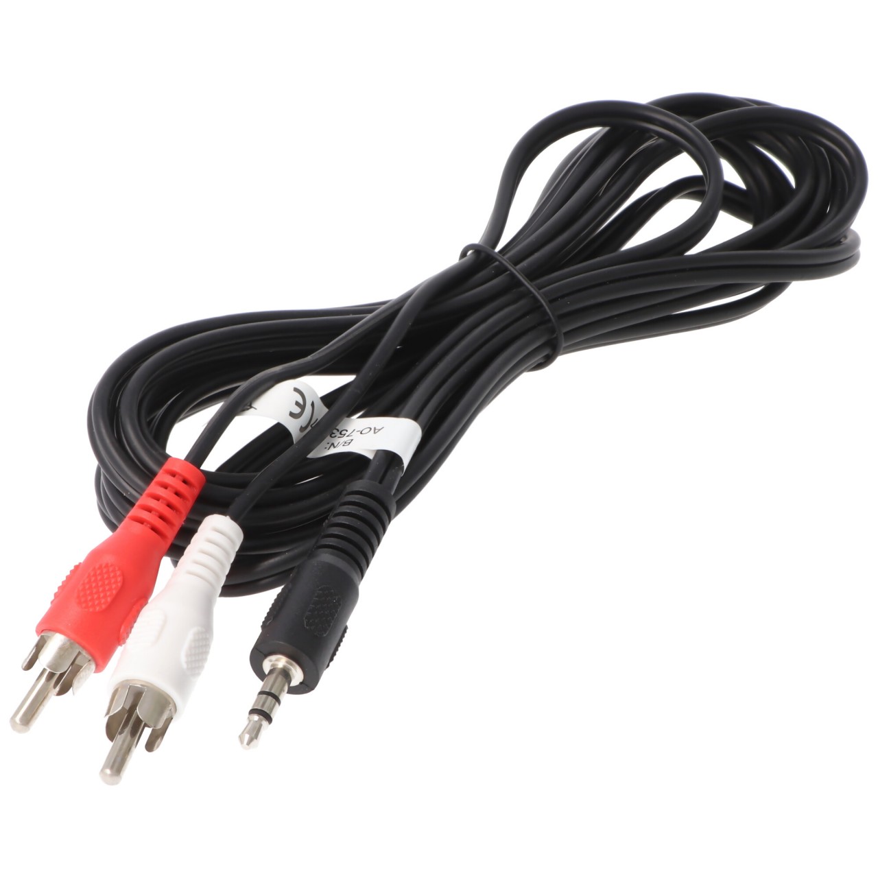 Audio-Video-Kabel 3,0 m 3,5 mm stereo Stecker auf 2 x Cinch-Stecker