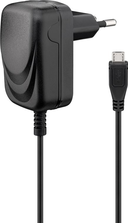 Goobay Micro USB-Ladegerät (5W) - Netzteil für viele Kleingeräte mit Mirco-USB Anschluss wie z.B. Smartphones