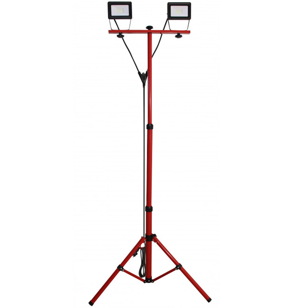 LED Baustrahler, LED-Arbeitslampe 2 Stück 20w inklusive Stativ, mit 3 Meter Kabel