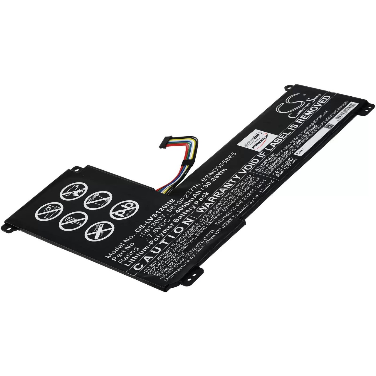 Akku passend für Laptop Lenovo IdeaPad 120S-14iap (81A5) Serie, Typ 5B10P23779 u.a. - 7,5V - 4050 mAh