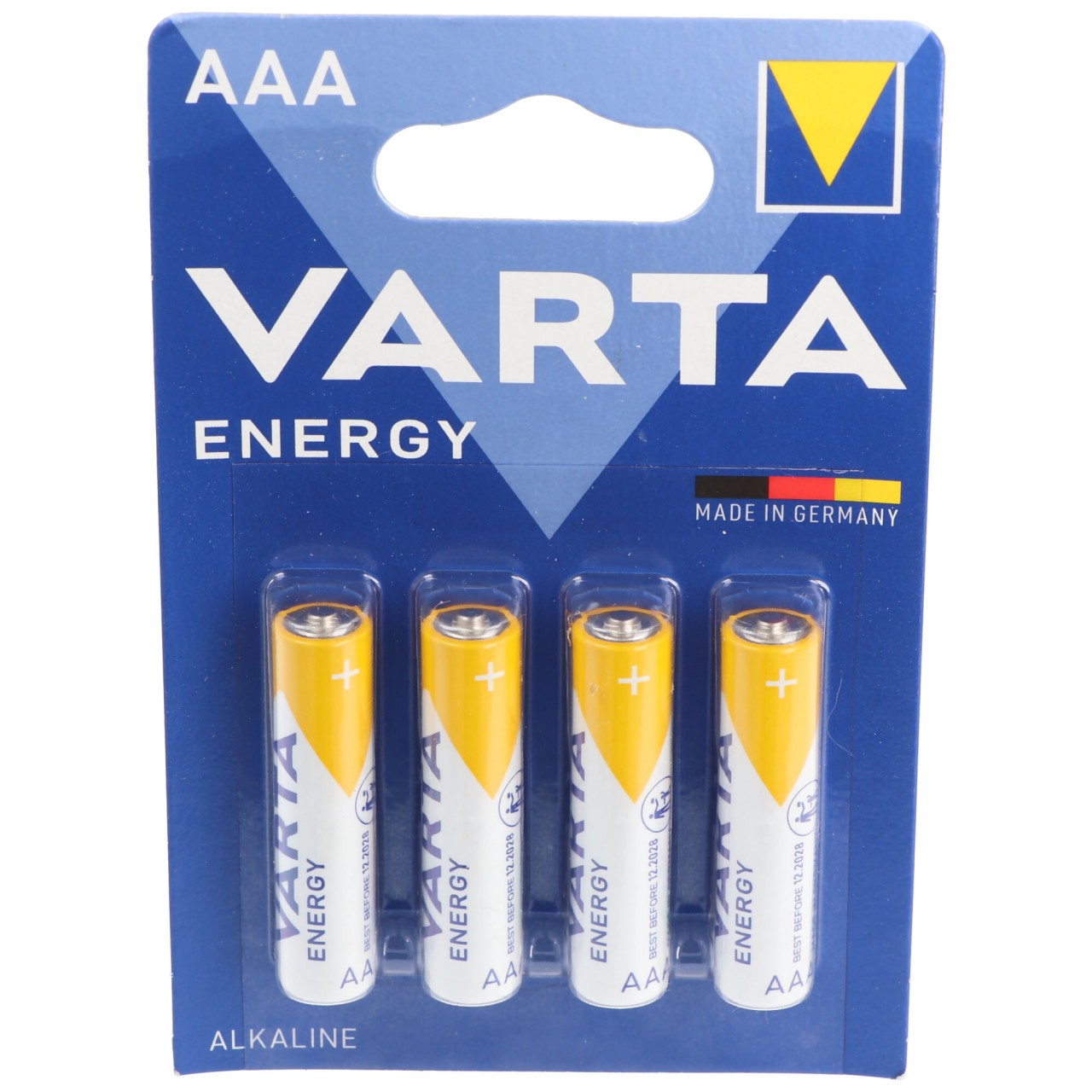 Varta Energy Batterie Alkaline, Micro, AAA, LR03, 1.5V 4er Pack