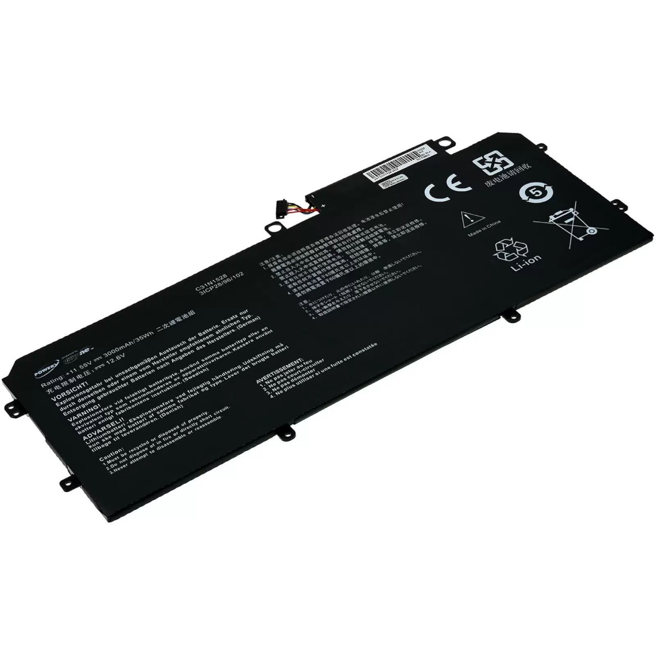 Akku passend für Laptop Asus ZenBook Flip UX360CA / Typ C31N1528 - 11,55V - 3000 mAh