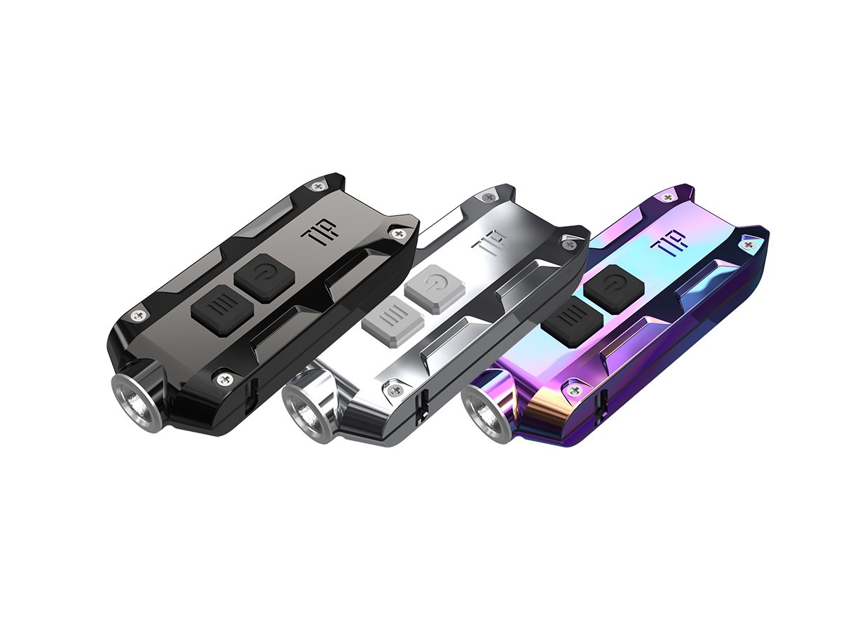 Nitecore TIP Edelstahl schlüsselanhängerlampe CREE XP-G2 S3 LED - 360 Lumen 3 Farben wählbar