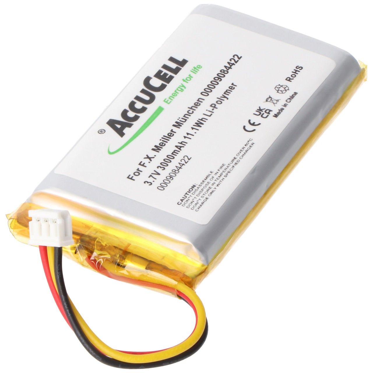Akku für F.X. Meiller München 0000 9084 422, 3.8 Volt, 3000mAh Li-Polymer