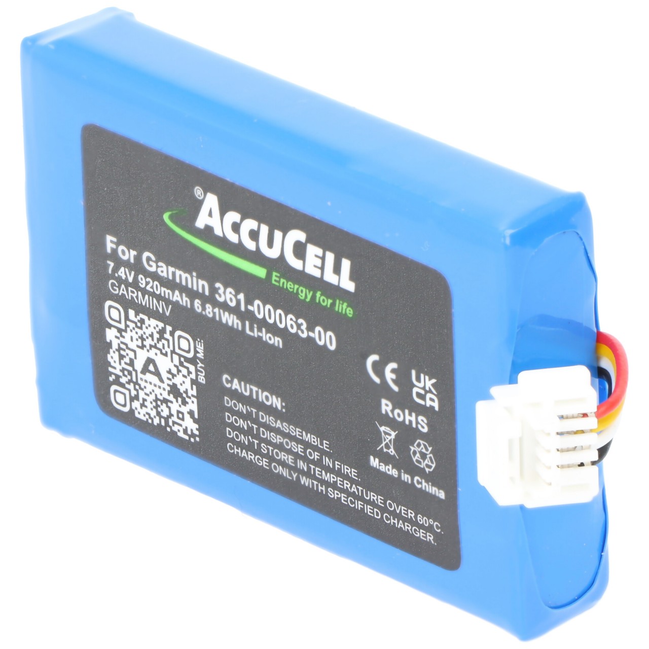 Akku kompatibel für Garmin 361-00063-00, Garmin Motorrad BMW Navigator V, 7,4 Volt 920mAh