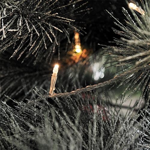 Micro LED Kette Außen 20 ww LED 3609-103 transparentes Kabel