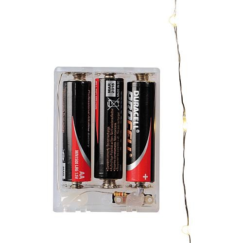 EGB LED-Microlichterkette 20 ww LED 30114 Batteriebetrieb
