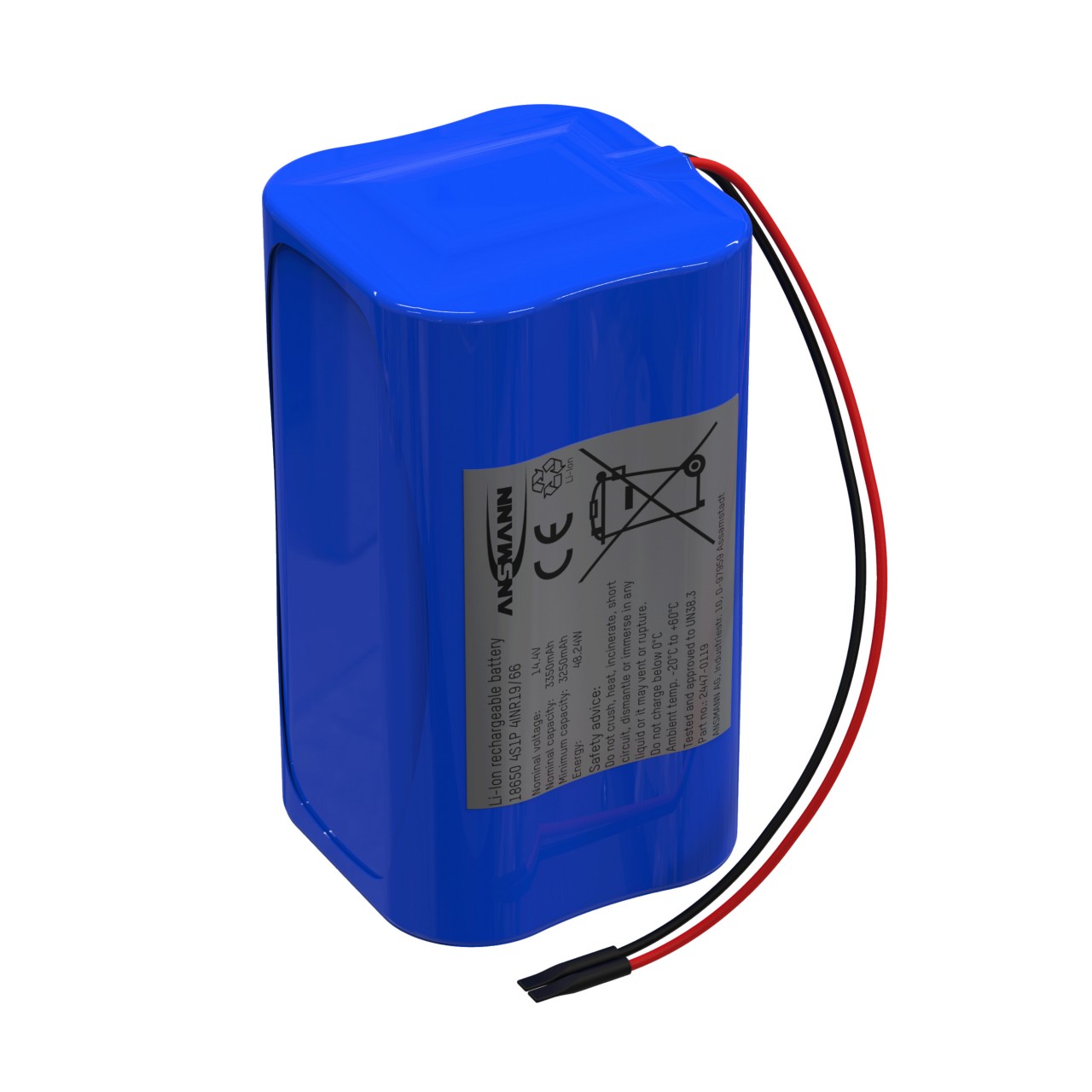 Lithium-Ionen Akkupack 14,4 V/3350 mAh/4S1P, ideal für mobile Anwendungen