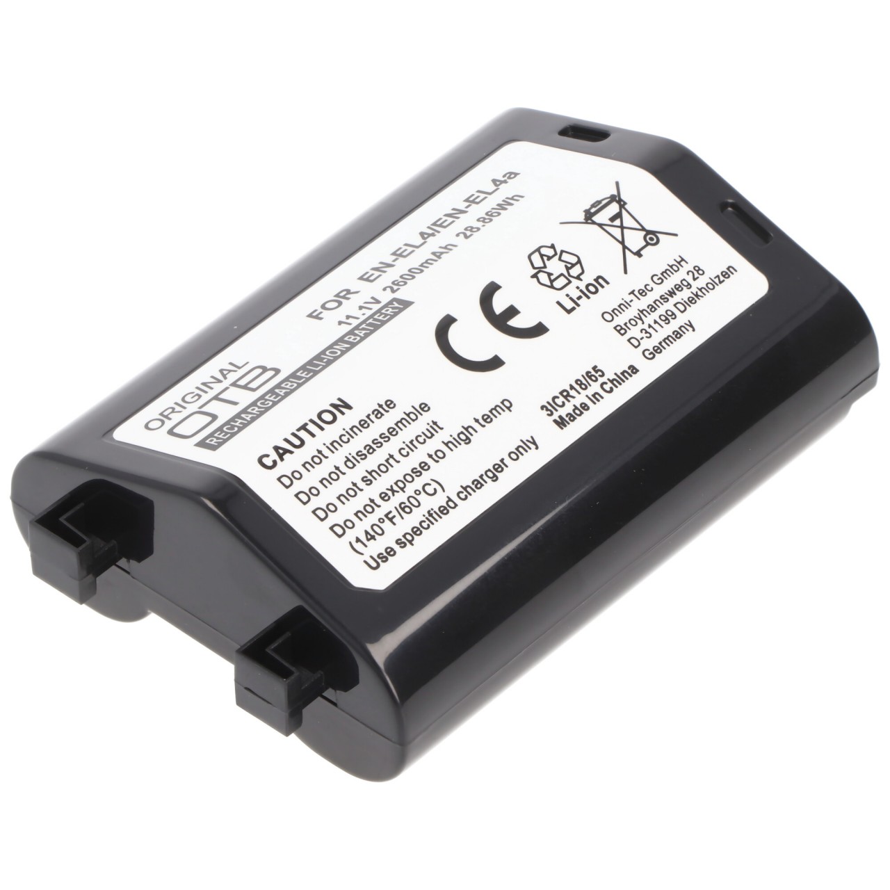 AccuCell Akku passend für Nikon EN-EL4 Akku, F6, D2H, D2X, D3, D3X