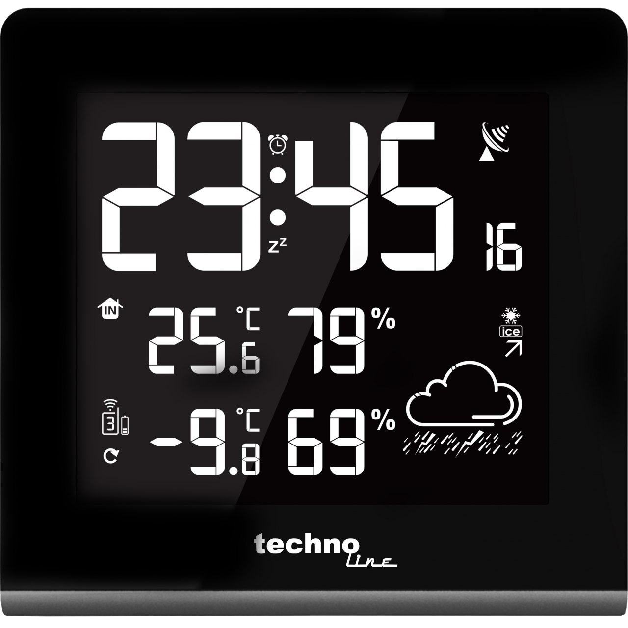 WS 9065 - moderne Wetterstation mit Displaydarstellung in 256 verschiedenen Farben