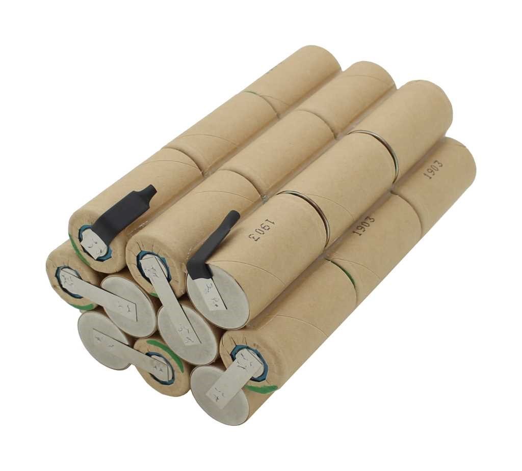 Akkueinsatz für Werkzeug-Akku Hilti BP36, Ersatz-Akku für Hilti TE6A, TE 6A, TE 6-A, Akku zum Selbstumbau für Hilti B 36 2,4 NiCd, B36, BP6, B36/2.4Ah, B36/2,4Ah, BP6 - 86/36V, BP6 86/36V