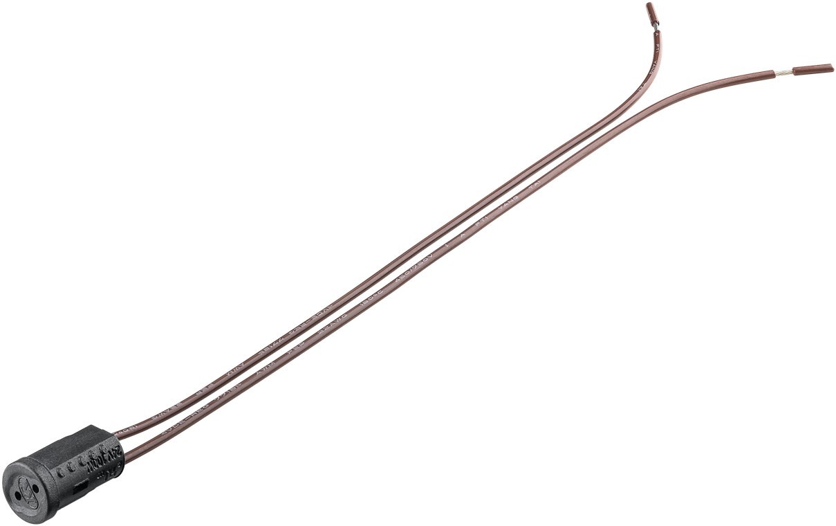 Goobay G4 Lampenfassung mit Zwillingslitze - max. 100 W/24 V (DC), 0,15 m Kabel, PPS