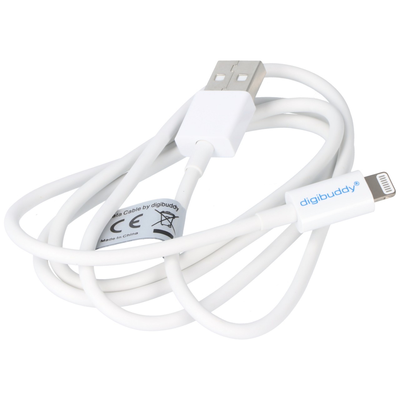 USB Sync- & Ladekabel für Apple iPhone XS, XS Max, XR, 'Made for iOS' zertifiziert, für alle iPhone, Apple iPod, Apple iPod mit Lightning Connector