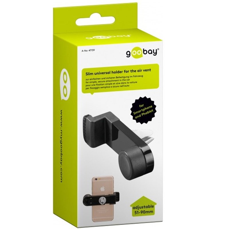 Universalhalter Slim für Handy für den Lüftungsschacht