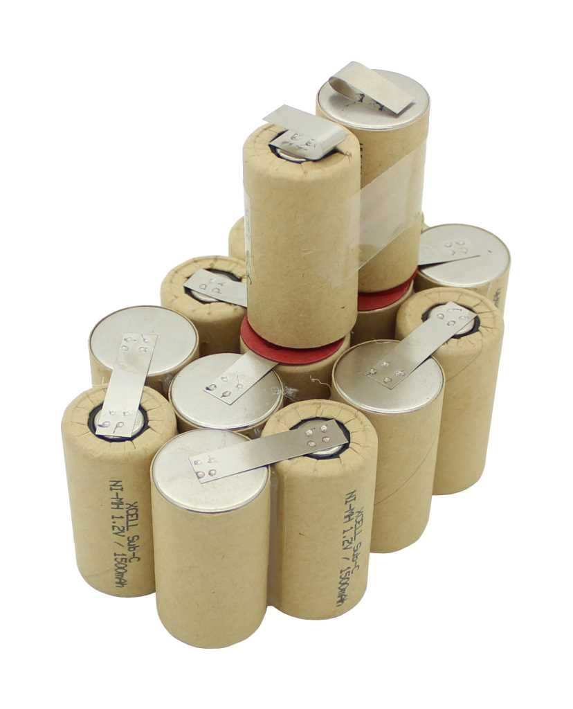 Einsatz für Werkzeugakku NiMH 18V 1,5Ah zum Selbsteinbau passend für Garden Gear East ET-D1801