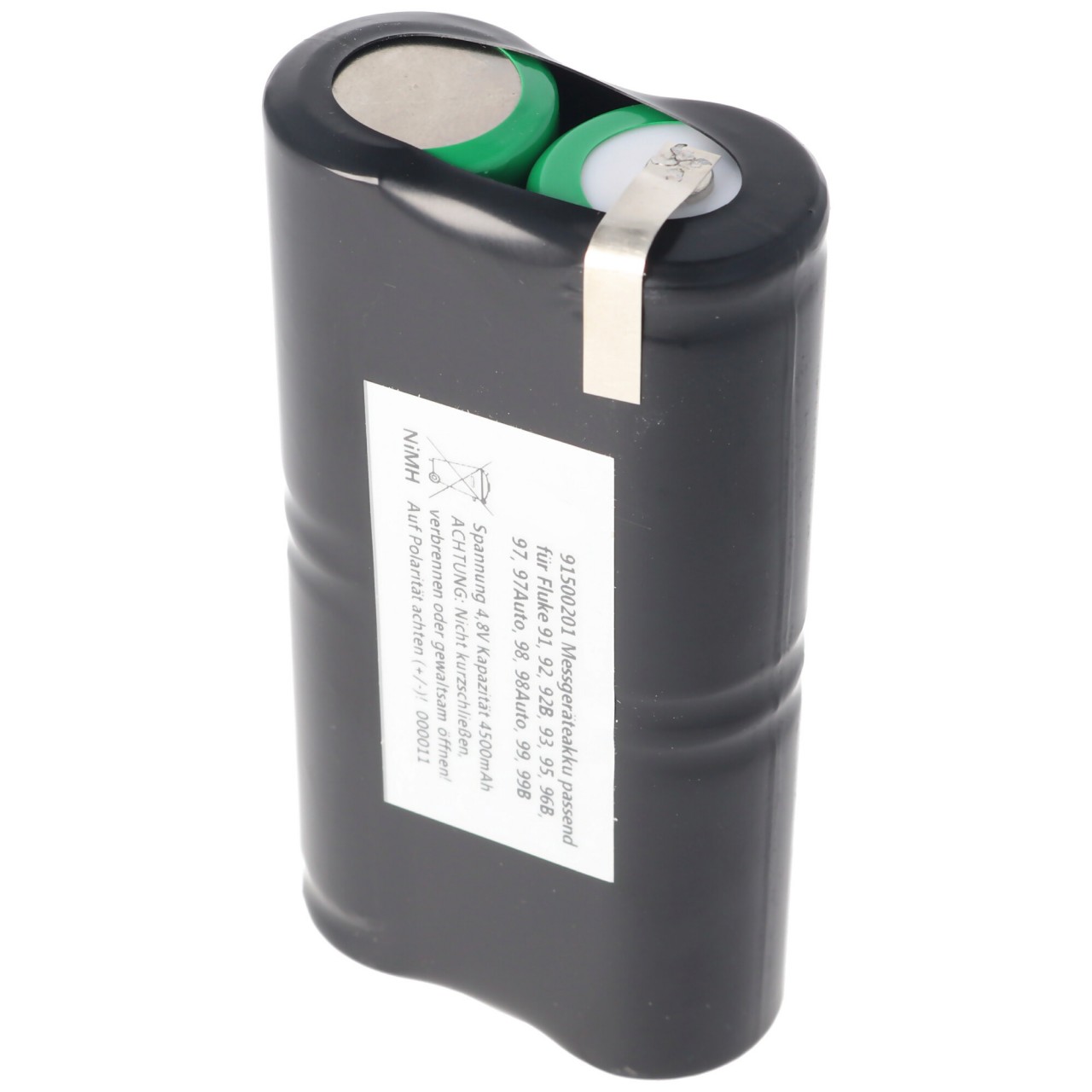Akku NiMH passend für den Fluke ScopeMeter PM9086/11 Akku 4,8 Volt, 4500mAh