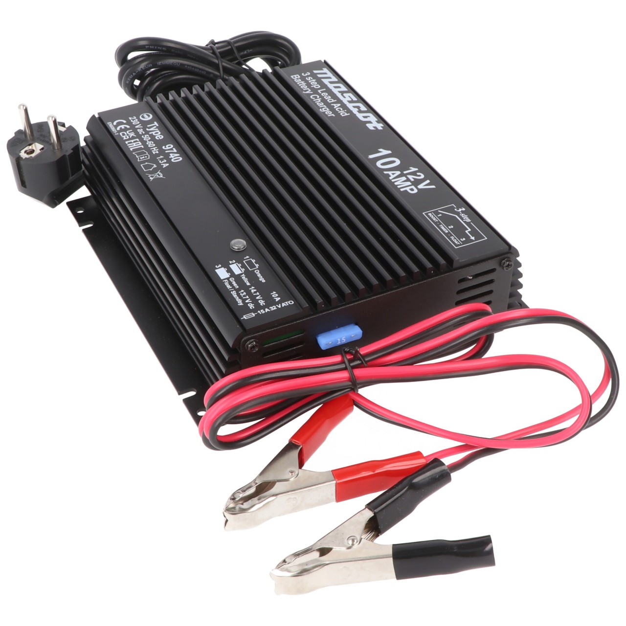 Mascot 9740 Bleilader 12V 10A Bleiakku AGM Blei Gel Akku