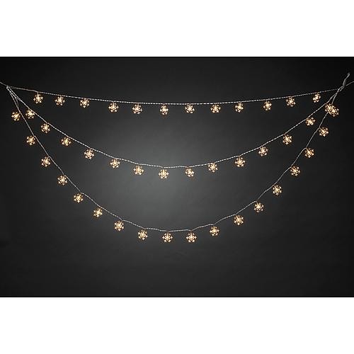 LED Lichtervorhang mit Sternen 44 ww LED 4042-103