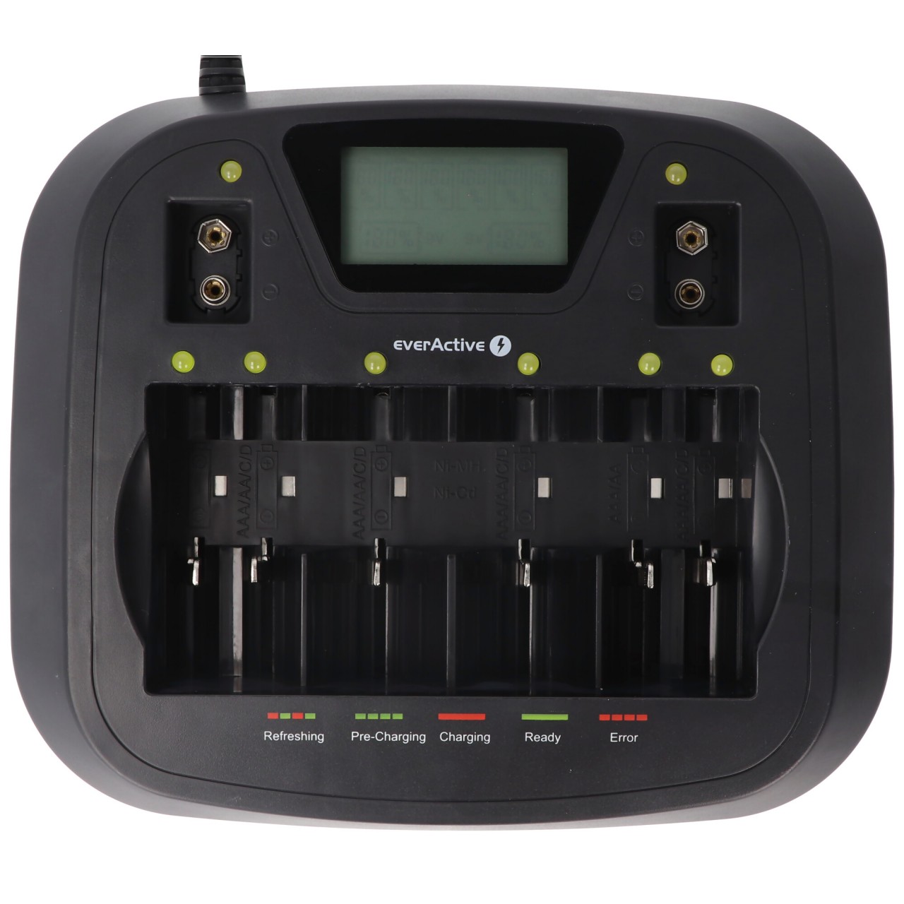 Universal-Schnell-Tischladegerät ULTRA 8 Einzelschacht-Überwachung und Akku-defekt-Erkennung, Lieferung ohne Akku