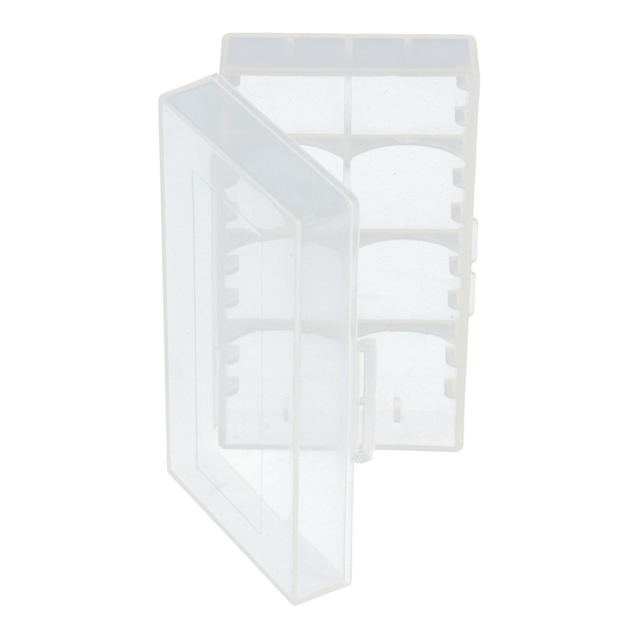 Universal AccuSafe Aufbewahrungsbox für 1 bis zu 2 Stück 18650 Li-Ion Akku