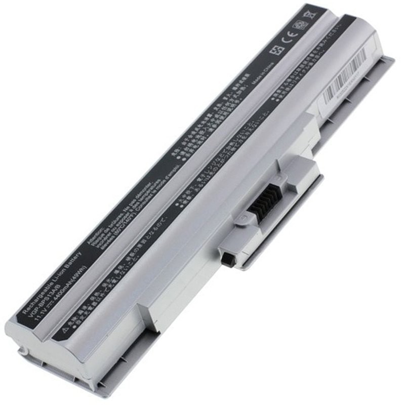 Akku passend für Sony VGP-BPS21, VGP-BPS21A 4400mAh Silber