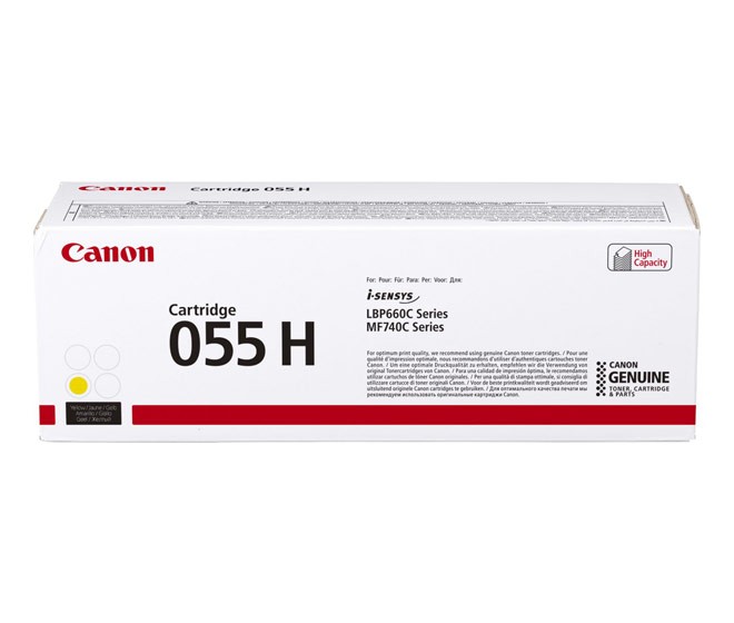 Canon Lasertoner 055H gelb 5.900 Seiten