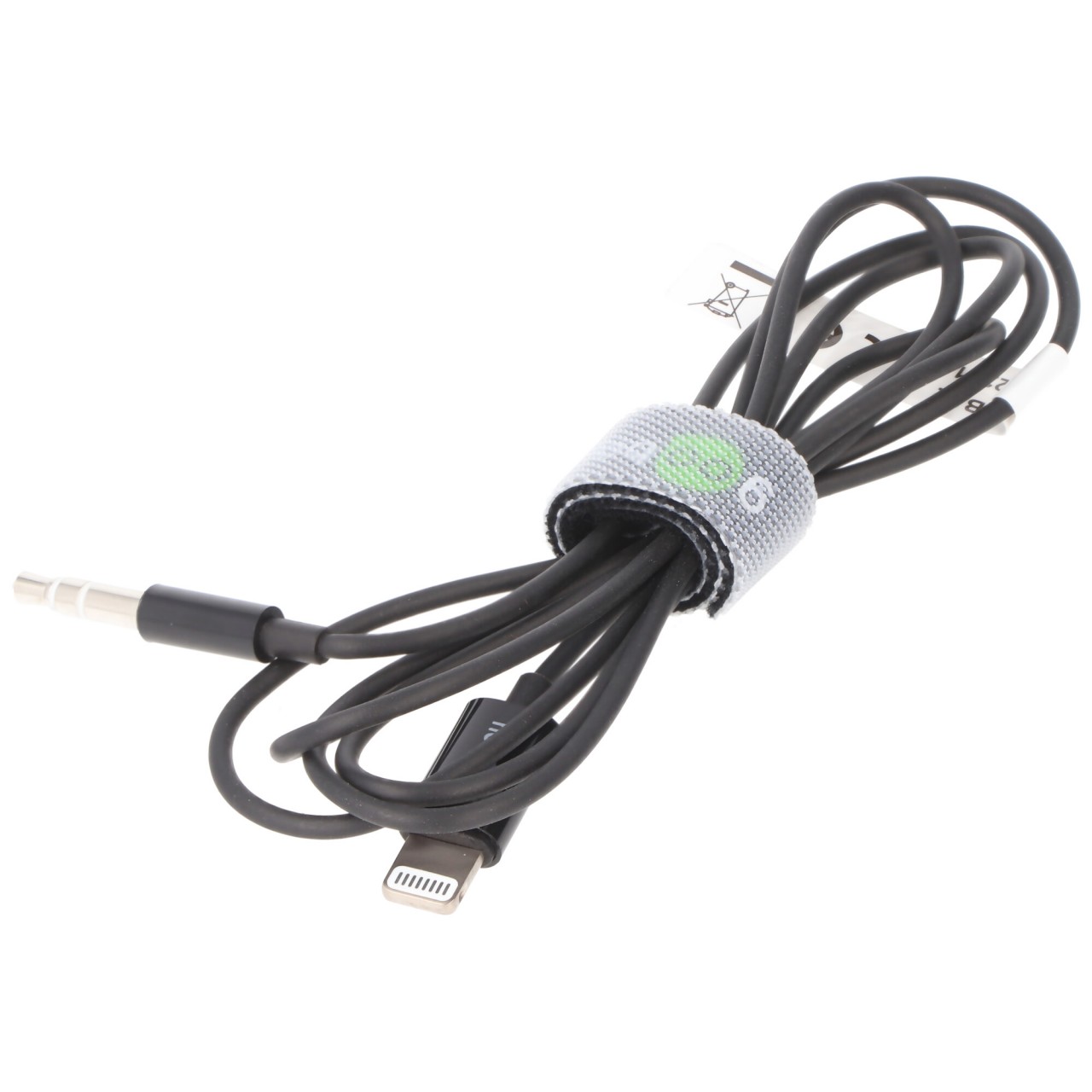 Goobay Apple Lightning Audioanschlusskabel (3,5mm) 1m schwarz - zum Verbinden eines iPhone/iPad mit einem Audiogerät über einen 3,5-mm-Klinkenanschluss