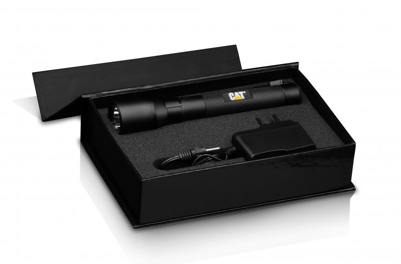 CAT CT12356PB 400 Lumen LED Taschenlampe aufladbar inkl. Ladegerät in Geschenkbox