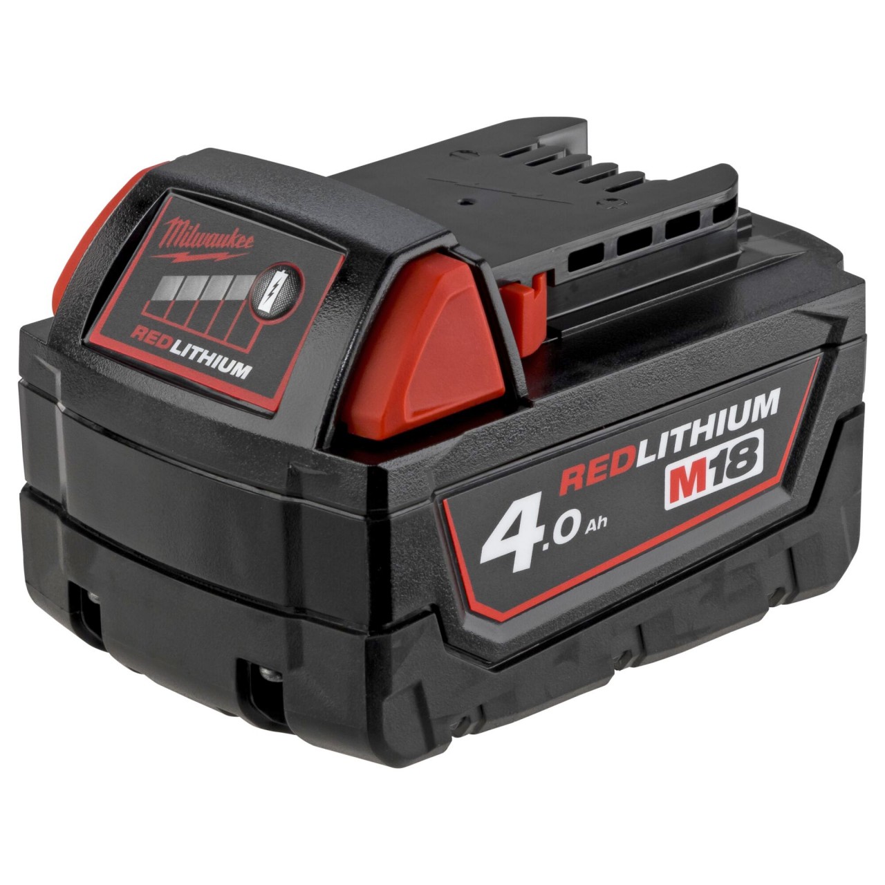 Original Akku Milwaukee M18, M18B5 Red Lithium Akku Li-on 18V 4,0Ah, Akku Weitkowitz Stilo Cut 50