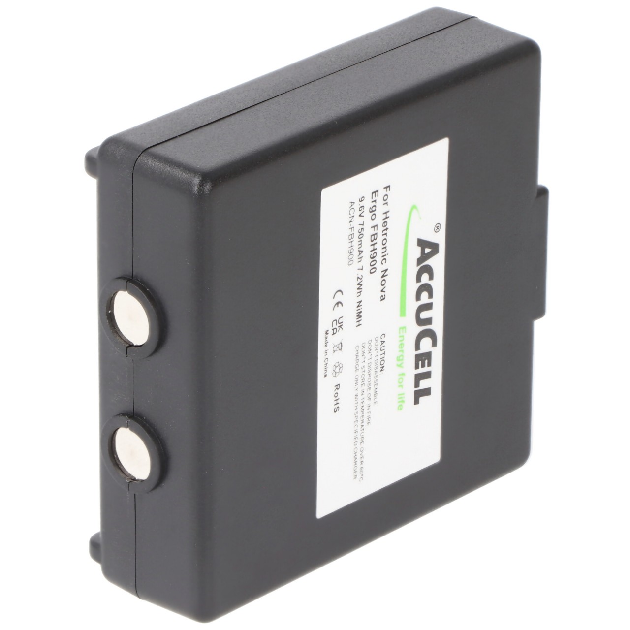 Akku passend für Hetronic Nova Ergo Akku FBH900, 68300520, 68300520 9,6 Volt 750mAh