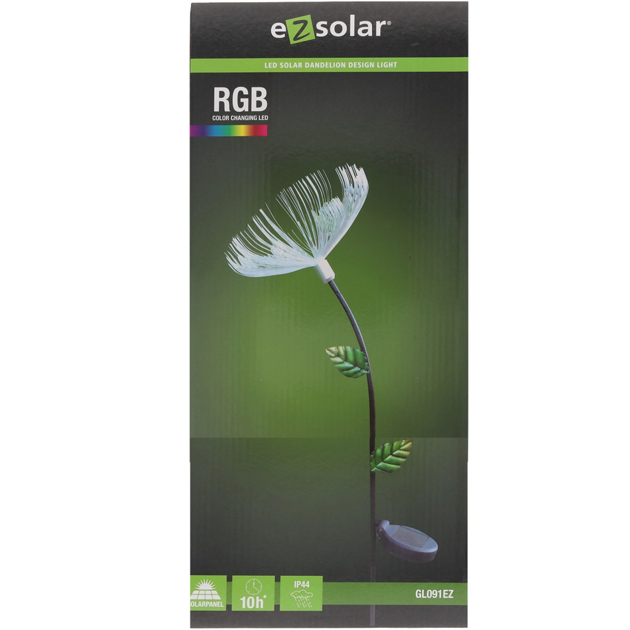 LED Solar Blume im Dandelion Design Licht im Löwenzahn ähnlichen Gewand 20x20x90cm