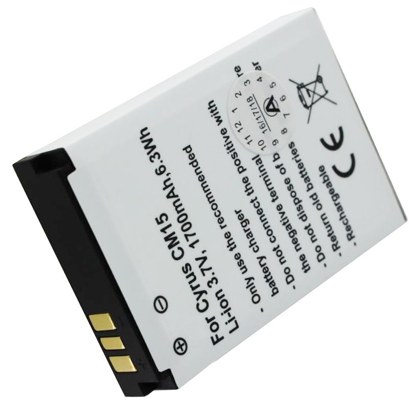 Akku passend für den Cyrus CM15 Akku CYR10015, 3,7 Volt 1700mAh